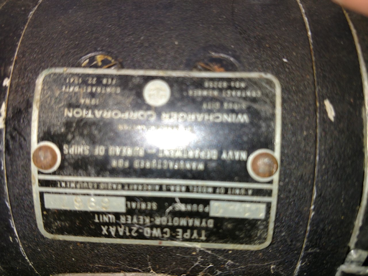 Dynamotors for 1958 Ford CAP Radios-label.jpg